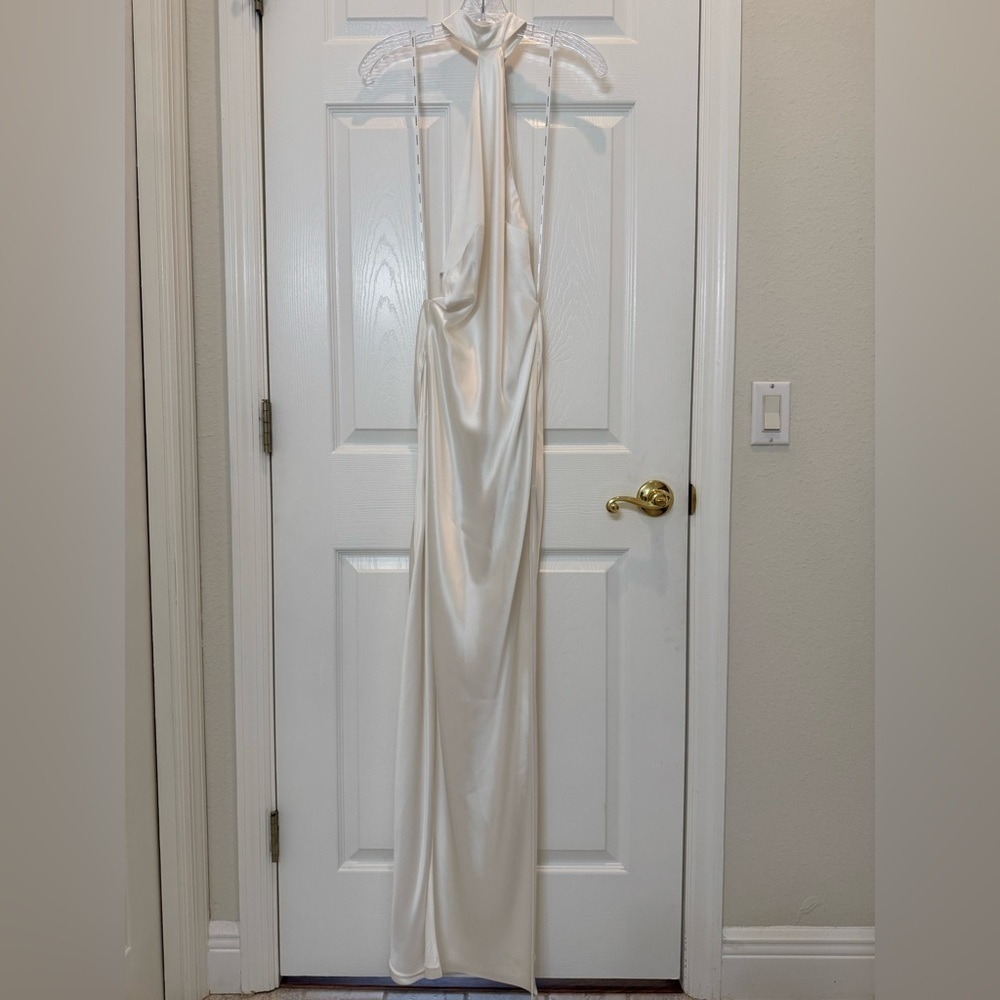 Retrofete Jagger Silk Dress in White Size Large NWT - Picture 5 of 16